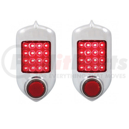 CTL5152LED-AS-2 by UNITED PACIFIC - Pair (2) of 1951-52 Chevy LED Brake Stop Tail Turn Light Assembly