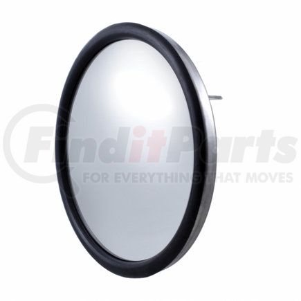 60034-2 by UNITED PACIFIC - Pair of 8.5" Round Convex Truck Semi Mirrors, Stainless Steel, Center Stud
