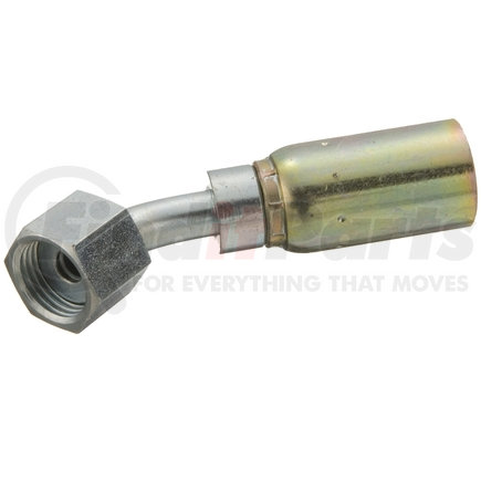 Weatherhead 06U-L68 Hydraulic Hose Fitting - Fitting (Permanent)R1/R2AT 45 Degree Female ORS Swivel