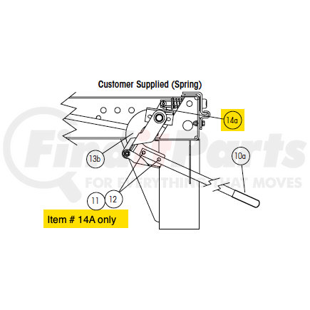 B-33010 by HENDRICKSON - Multi-Purpose Hardware - Crank Arm Weldment For Front and Rear of Slider Box