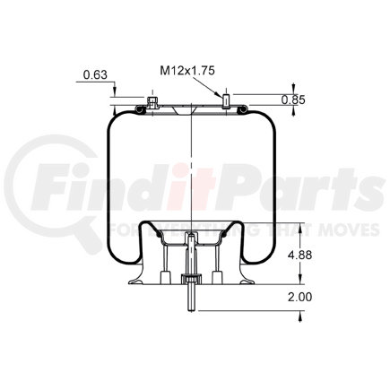 AS-81067 by TRIANGLE SUSPENSION - Rolling Lobe Air Spring