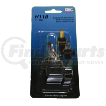 H11B by EIKO - Headlight Bulb, H11B 12V 55W T3-1/2 Open Tab Base