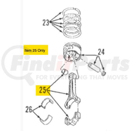 F5LY6200A by FORD - ROD CONNECTING