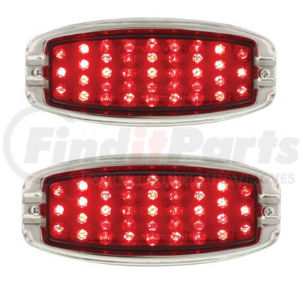 KIT1040 by UNITED PACIFIC - 1941 - 1948 Chevy LED Stop Turn Signal Tail Light Kits / Stainless Steel Bezel