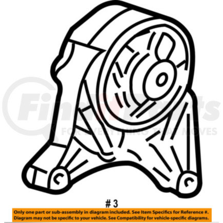 4861270AC by CHRYSLER - Engine Mount Support - Driver Side