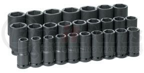 8026MD by GREY PNEUMATIC - 26-Piece 3/4 in. Drive 6-Point Metric Deep Impact Socket Set