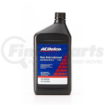 10-4032 by ACDELCO - 75W-85 Axle Gear Oil - 1 L