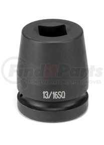 4313SHD by GREY PNEUMATIC - 1" Drive x 13/16" 4 Point Square Heavy Duty Impact Socket