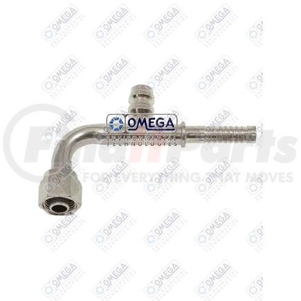 35-AN1322-3 by OMEGA ENVIRONMENTAL TECHNOLOGIES - FTG 90 #8 FOR x #8 R134A SV AIR-O-CRIMP W/O CLAMP