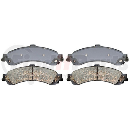 14D834CH by ACDELCO - Ceramic Rear Disc Brake Pad Set with Hardware