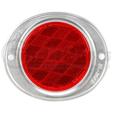 413 by TRUCK-LITE - Signal-Stat Reflector - 3" Round, Red, 2 Screw or Bracket Mount