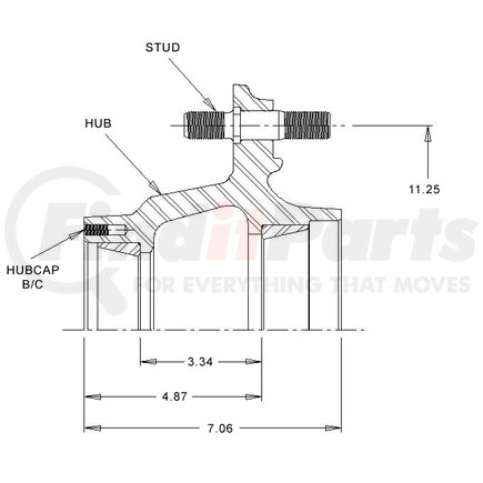 10019--ML by WEBB - 1001 Left Hand Assembly L Capnuts