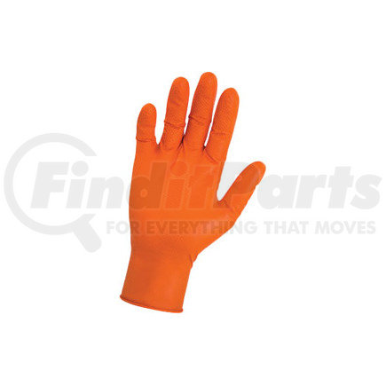 66572 by SAS SAFETY CORP - Astro Grip Nitrile Disposable Glove (Powder-Free) - Orange, 6 mil Thick, 100 Gloves/Box, Medium (M)