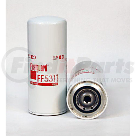 FF5311 by FLEETGUARD - Fuel Filter - Spin-On, 10.44 in. Height, Davco 321