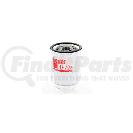 LF796 by FLEETGUARD - Engine Oil Filter - 3.49 in. Height, 2.99 in. (Largest OD), AC PF39