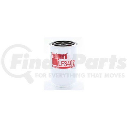 LF3402 by FLEETGUARD - Engine Oil Filter - 5.59 in. Height, 3.68 in. (Largest OD), StrataPore Media, Spin-On