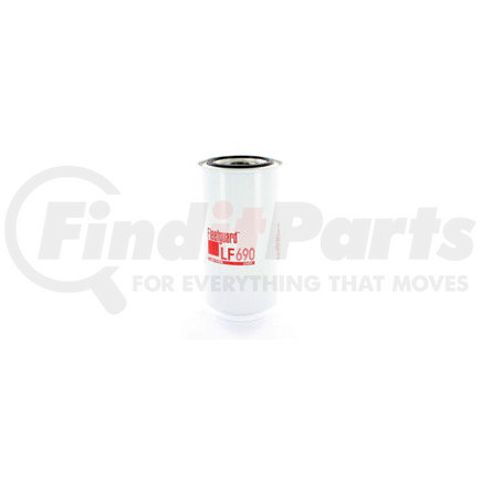 LF690 by FLEETGUARD - Engine Oil Filter - 6.9 in. Height, 3.67 in. (Largest OD)