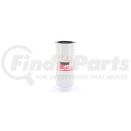 LF673 by FLEETGUARD - Engine Oil Filter - 7.99 in. Height, 3.68 in. (Largest OD)