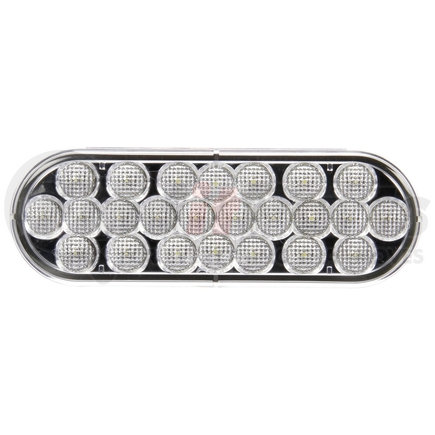 6060C-3 by TRUCK-LITE - Signal-Stat Back Up Light - LED, Clear Lens, 24 Diode, Oval Lens Shape, Grommet Mount, 12v