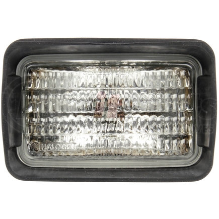 803943 by TRUCK-LITE - Work Light - 4x6 in. Rectangular Halogen, Black Housing, 1 Bulb, 12V, Stud