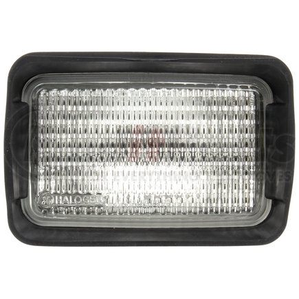 803963 by TRUCK-LITE - 80 Series Flood Light - Universal Mount 4x6 In. Rectangular Halogen, Black, 1 Bulb, 1350 CP, 12V