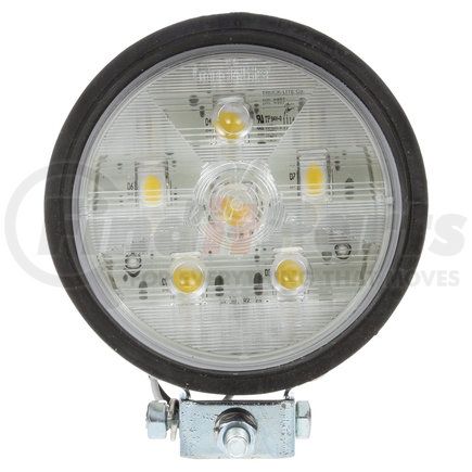 812603 by TRUCK-LITE - 81 Series Flood Light - Par 36 4 In. Round LED, Black, 6 Diode, 250 Lumen, 12V