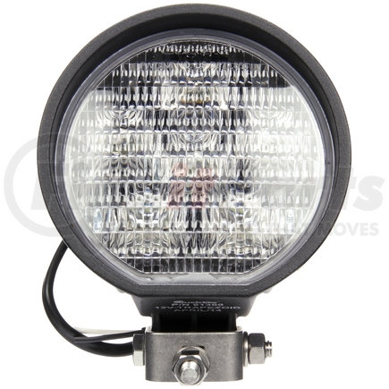 81360-P by TRUCK-LITE - 81 Series Work Light - 4 in. Round LED, Black Housing, 6 Diode, 12V, Stud, 500 Lumen