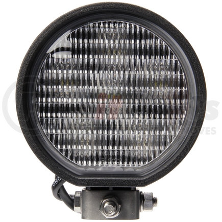 813803 by TRUCK-LITE - 81 Series Flood Light - Auxiliary 4 In. Round LED, Black, 6 Diode, 388 Lumen, 12V