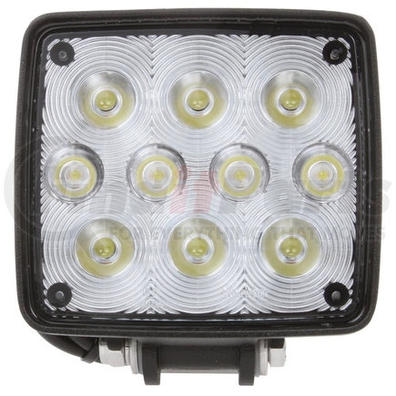 81603 by TRUCK-LITE - Signal-Stat Work Light - 4x3.75 in. Rectangular LED, Black Housing, 10 Diode, 12-36V, Stud, 819 Lumen