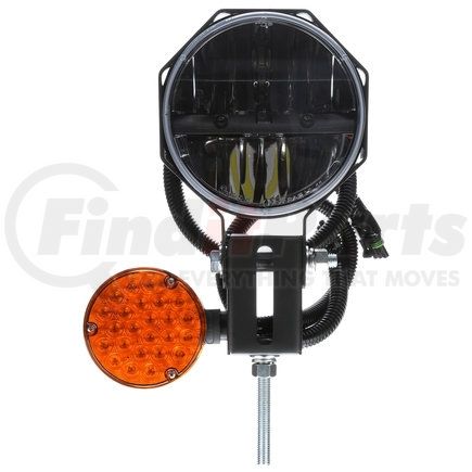 80878 by TRUCK-LITE - Snow Plow Light - LED, 23 Diode, Polycarbonate, 7 in. Round, Right Hand Side, 12-24V