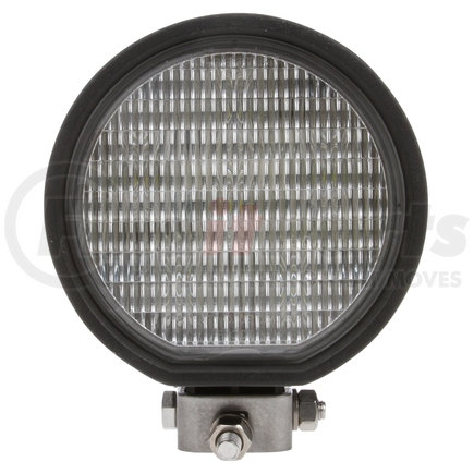 812503 by TRUCK-LITE - 81 Series Flood Light - Auxiliary 4 In. Round LED, Black, 6 Diode, 500 Lumen, 24V