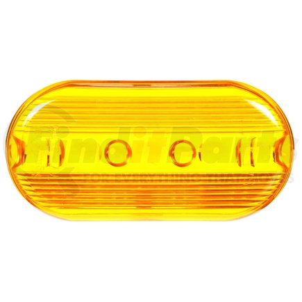 9093A-3 by TRUCK-LITE - Signal-Stat Marker Light Lens - Oval, Yellow, Acrylic, Snap-Fit Mount