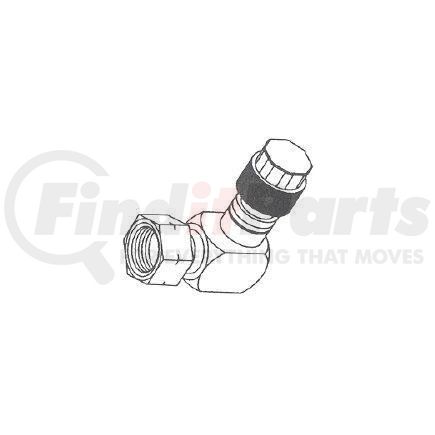 MEI 5560 A/C O-Ring Airsource Retrofit Adapter-3/16"90 Red