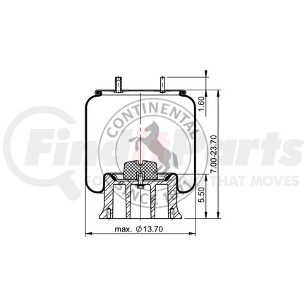 ContiTech AS9138 Suspension Air Spring Kit CONTITECH AIR SPRING 64392/8432