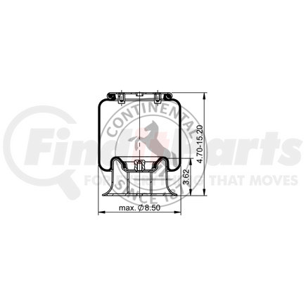 AS5310 by CONTITECH - CONTITECH AIR SPRING 68111/8030