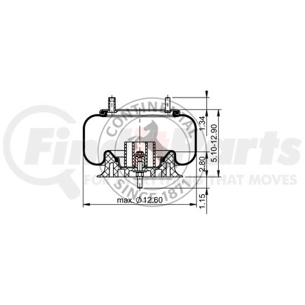 AS8971 by CONTITECH - AIR SPRING 69625/HENDR.59484-2
