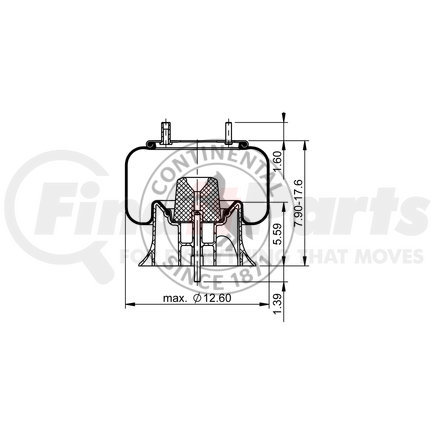 ContiTech AS9325 Suspension Air Spring Kit AIR SPRING 64451/1R12-505/8395
