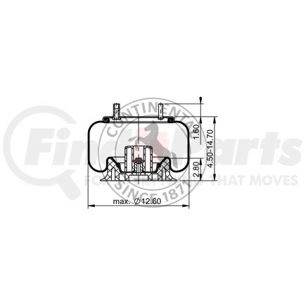 ContiTech AS8201 Suspension Air Spring Kit CONTITECH AIR SPRING 64455/8483