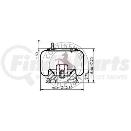 ContiTech AS9797 Suspension Air Spring Kit AIR SPRING 64484/1R12-437/8496