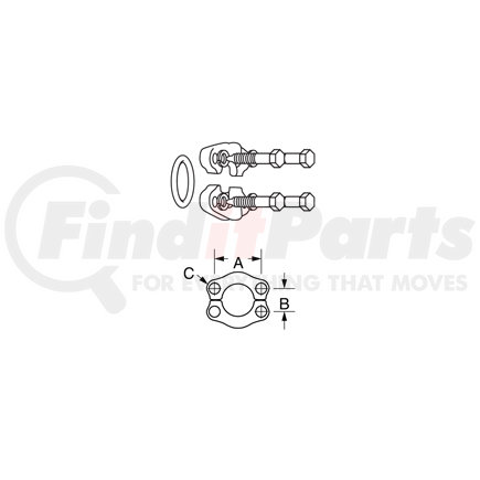 SFK62-16 by WEATHERHEAD - Eaton Weatherhead Crimp Hose Fittings Split Flange Kits Code 62