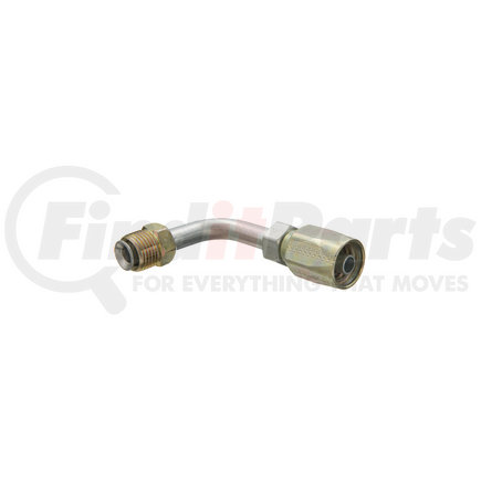 21306N-E06 by WEATHERHEAD - Eaton Weatherhead 213 N series Field Attachable Hose Fittings Inverted Male Swivel 90 Elbow