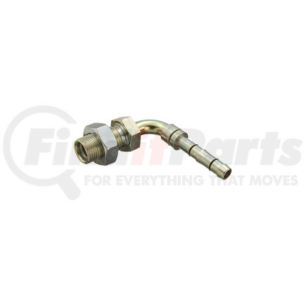 FJ3514-0606S by WEATHERHEAD - Aeroquip Fitting - Hose Fitting, E-Z Clip Bulkhead Male 90 Degree