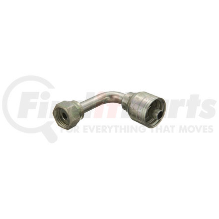 06Z-A68 by WEATHERHEAD - Eaton Weatherhead Z Series Crimp Hose Fittings Female ORS Swivel Long Drop 90 Elbow