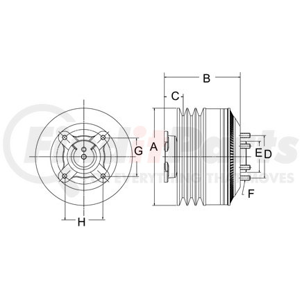 79A9285 by HORTON - Engine Cooling Fan Clutch