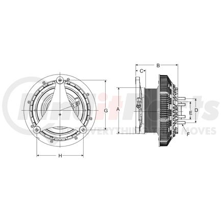 79A8181 by HORTON - Engine Cooling Fan Clutch