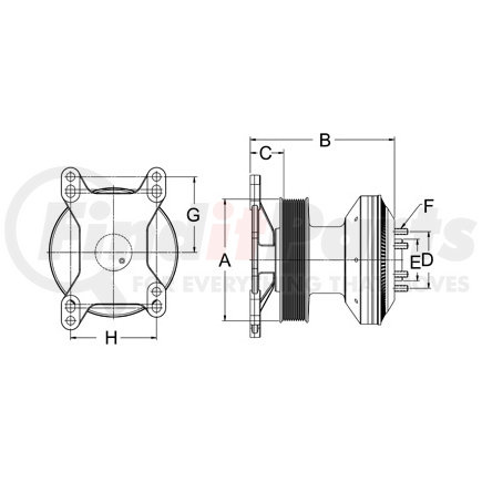 79A9268 by HORTON - Engine Cooling Fan Clutch