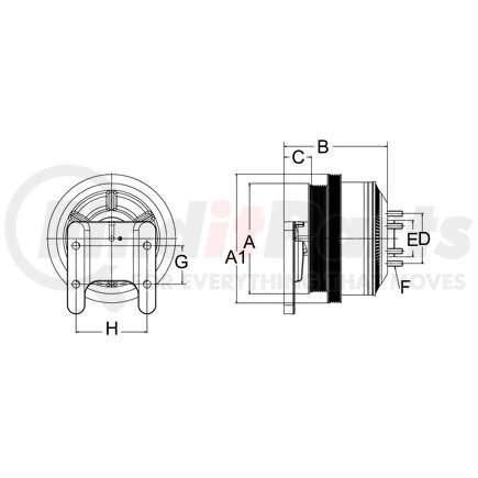 79A9313 by HORTON - Engine Cooling Fan Clutch