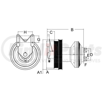 99A9511 by HORTON - DM Advantage Fan Clutch