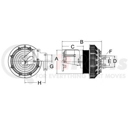 79A9749 by HORTON - Engine Cooling Fan Clutch