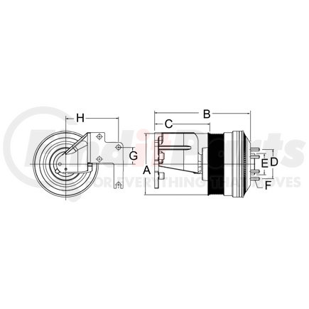 99A9801 by HORTON - DM Advantage Fan Clutch